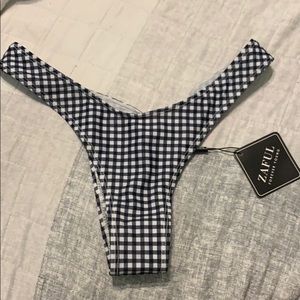NWT Gingham Print Bikini Bottoms